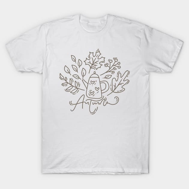 Autumn Watering can T-Shirt by Ken Adams Store